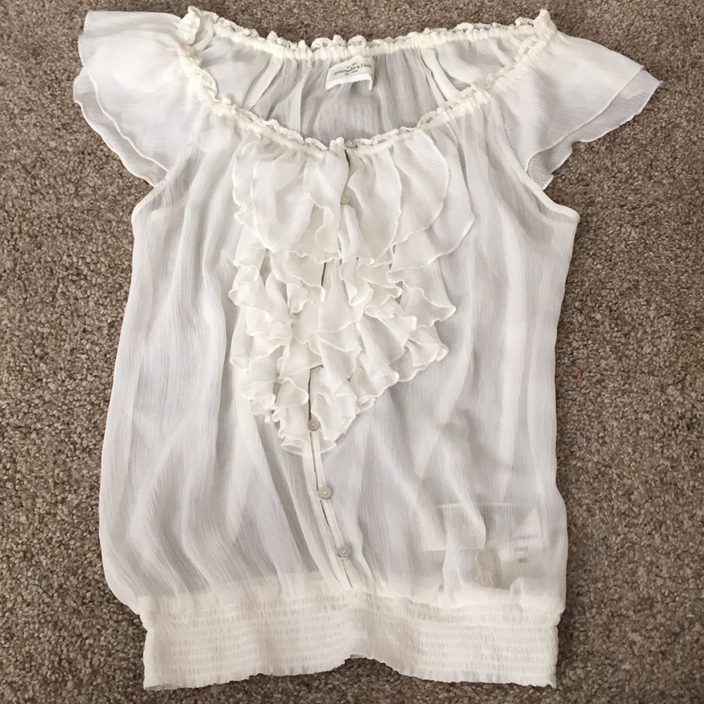 Abercrombie white blouse